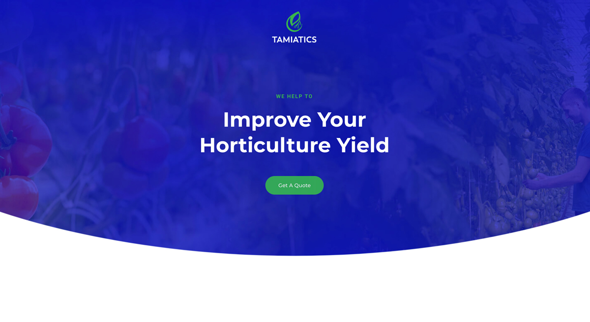 We help to improve your horticulture yield